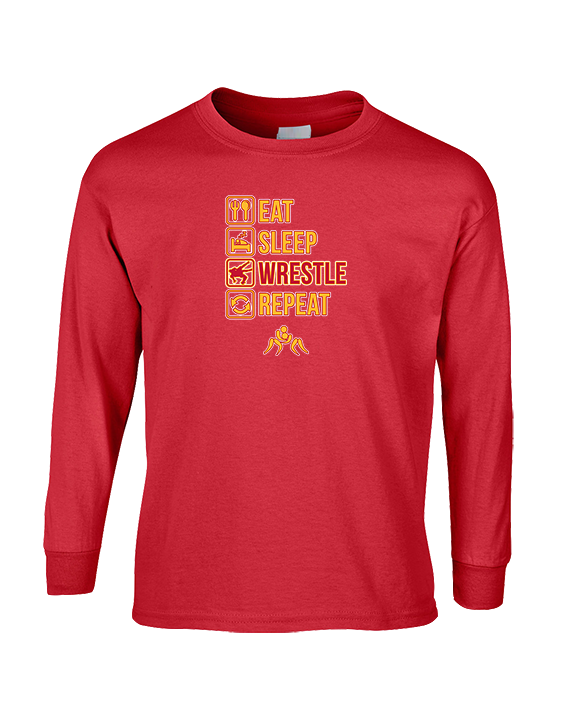 Loara HS Wrestling Eat Sleep Wrestle - Cotton Longsleeve