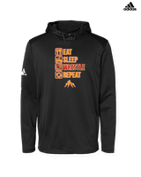 Loara HS Wrestling Eat Sleep Wrestle - Mens Adidas Hoodie
