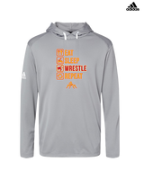 Loara HS Wrestling Eat Sleep Wrestle - Mens Adidas Hoodie