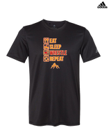 Loara HS Wrestling Eat Sleep Wrestle - Mens Adidas Performance Shirt