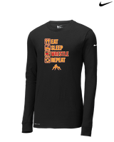 Loara HS Wrestling Eat Sleep Wrestle - Mens Nike Longsleeve