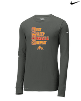 Loara HS Wrestling Eat Sleep Wrestle - Mens Nike Longsleeve