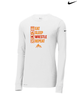Loara HS Wrestling Eat Sleep Wrestle - Mens Nike Longsleeve