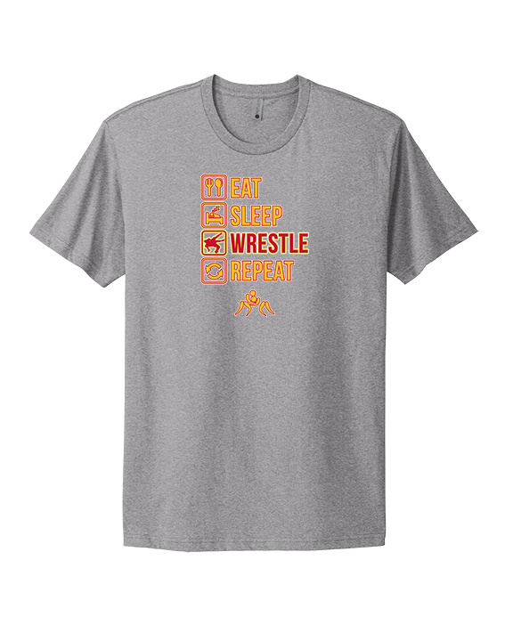 Loara HS Wrestling Eat Sleep Wrestle - Mens Select Cotton T-Shirt