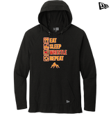 Loara HS Wrestling Eat Sleep Wrestle - New Era Tri-Blend Hoodie