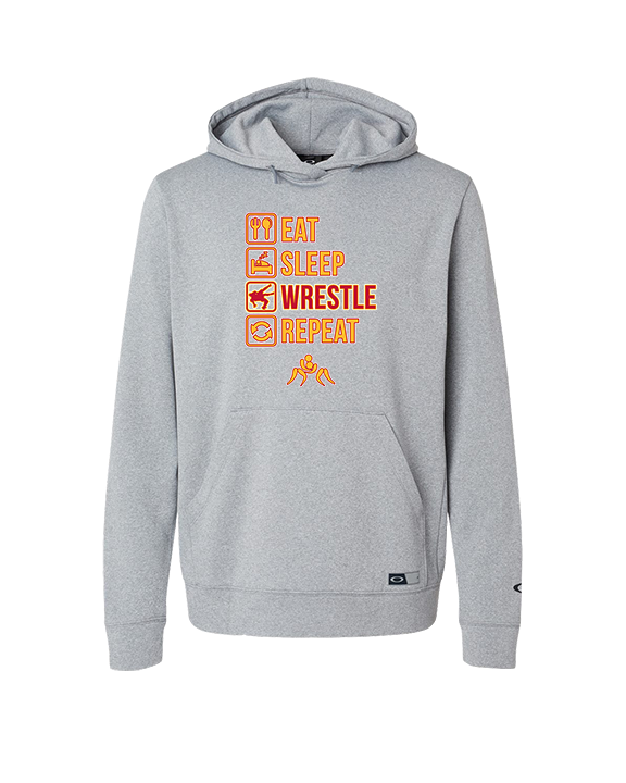 Loara HS Wrestling Eat Sleep Wrestle - Oakley Performance Hoodie