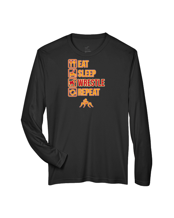 Loara HS Wrestling Eat Sleep Wrestle - Performance Longsleeve