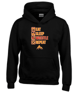 Loara HS Wrestling Eat Sleep Wrestle - Youth Hoodie