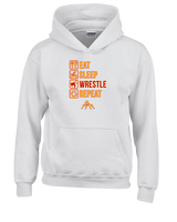 Loara HS Wrestling Eat Sleep Wrestle - Youth Hoodie