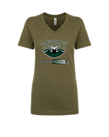 Long Branch Wrestling Dots - Womens Vneck