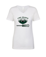 Long Branch Wrestling Dots - Womens Vneck