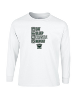 Long Branch Wrestling Eat Sleep Wrestle - Cotton Longsleeve