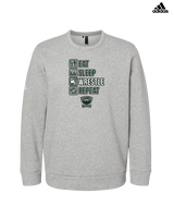 Long Branch Wrestling Eat Sleep Wrestle - Mens Adidas Crewneck