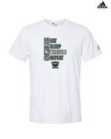 Long Branch Wrestling Eat Sleep Wrestle - Mens Adidas Performance Shirt