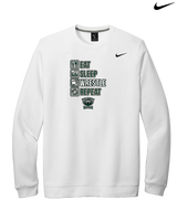 Long Branch Wrestling Eat Sleep Wrestle - Mens Nike Crewneck