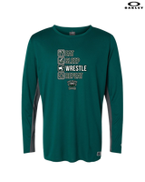 Long Branch Wrestling Eat Sleep Wrestle - Mens Oakley Longsleeve