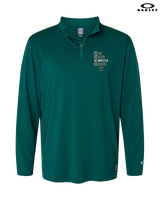 Long Branch Wrestling Eat Sleep Wrestle - Mens Oakley Quarter Zip