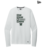 Long Branch Wrestling Eat Sleep Wrestle - New Era Performance Long Sleeve