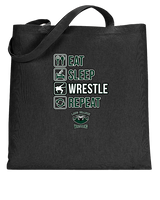 Long Branch Wrestling Eat Sleep Wrestle - Tote