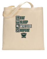 Long Branch Wrestling Eat Sleep Wrestle - Tote