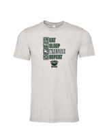 Long Branch Wrestling Eat Sleep Wrestle - Tri-Blend Shirt