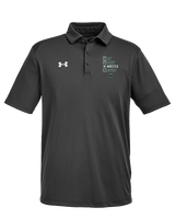 Long Branch Wrestling Eat Sleep Wrestle - Under Armour Mens Tech Polo