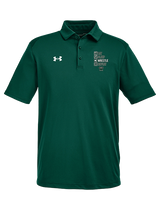 Long Branch Wrestling Eat Sleep Wrestle - Under Armour Mens Tech Polo