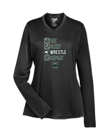 Long Branch Wrestling Eat Sleep Wrestle - Womens Performance Longsleeve
