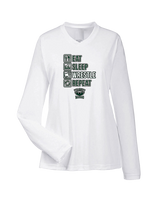 Long Branch Wrestling Eat Sleep Wrestle - Womens Performance Longsleeve