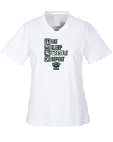 Long Branch Wrestling Eat Sleep Wrestle - Womens Performance Shirt
