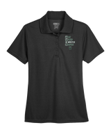 Long Branch Wrestling Eat Sleep Wrestle - Womens Polo