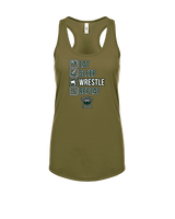 Long Branch Wrestling Eat Sleep Wrestle - Womens Tank Top