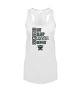Long Branch Wrestling Eat Sleep Wrestle - Womens Tank Top