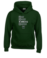 Long Branch Wrestling Eat Sleep Wrestle - Youth Hoodie
