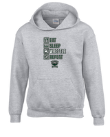 Long Branch Wrestling Eat Sleep Wrestle - Youth Hoodie