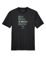 Long Branch Wrestling Eat Sleep Wrestle - Youth Performance Shirt