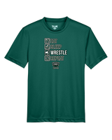 Long Branch Wrestling Eat Sleep Wrestle - Youth Performance Shirt