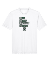 Long Branch Wrestling Eat Sleep Wrestle - Youth Performance Shirt