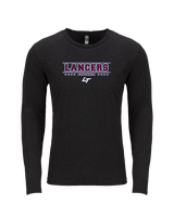 Loyalsock HS Football Border - Tri-Blend Long Sleeve