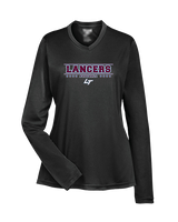 Loyalsock HS Football Border - Womens Performance Longsleeve