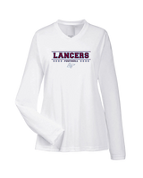 Loyalsock HS Football Border - Womens Performance Longsleeve