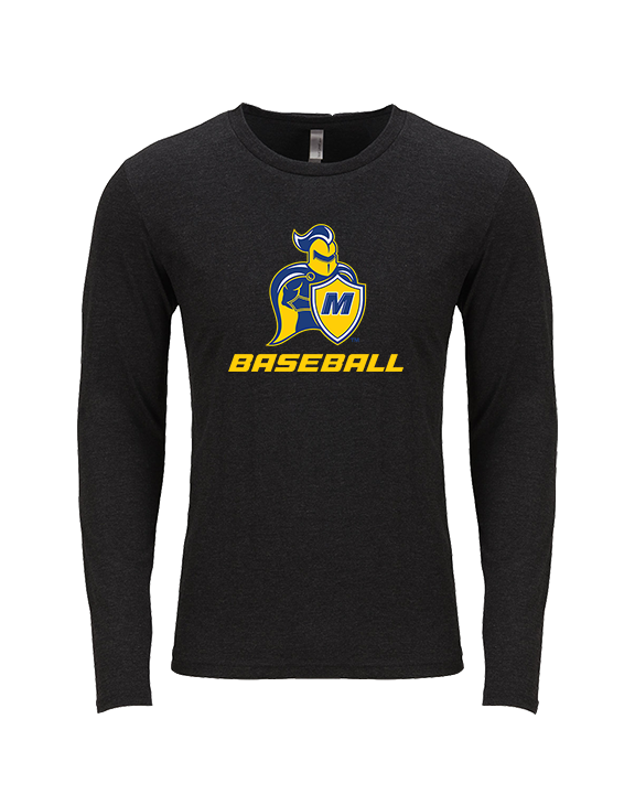 Madonna University Baseball - Tri-Blend Long Sleeve