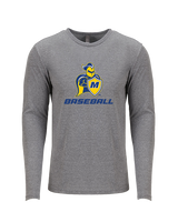 Madonna University Baseball - Tri-Blend Long Sleeve