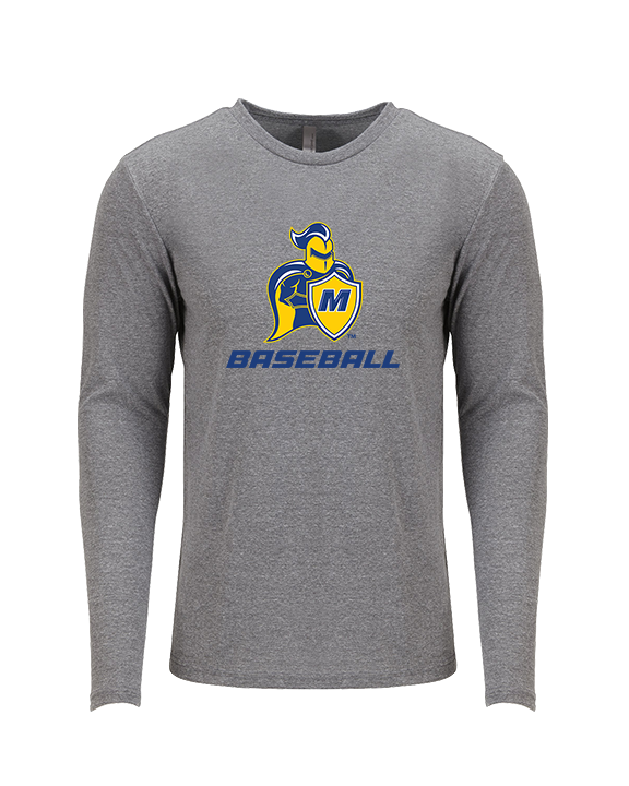 Madonna University Baseball - Tri-Blend Long Sleeve