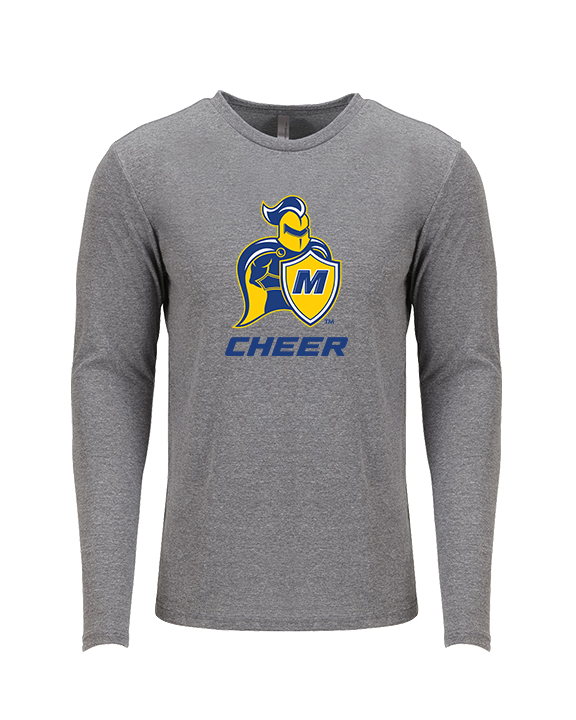 Madonna University Cheer - Tri-Blend Long Sleeve