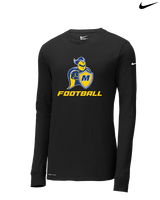 Madonna University Football - Mens Nike Longsleeve