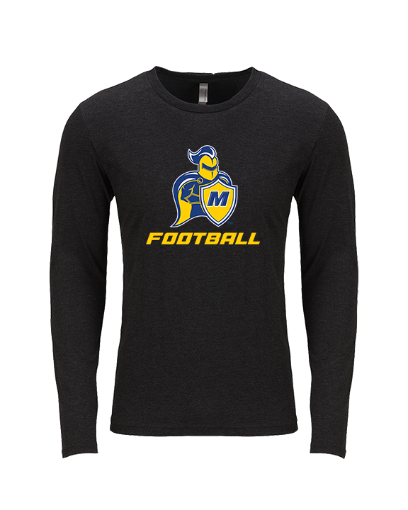 Madonna University Football - Tri-Blend Long Sleeve
