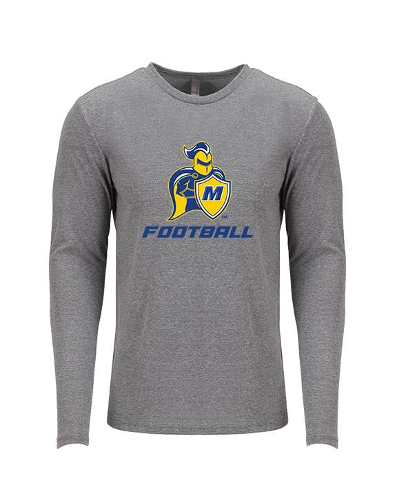 Madonna University Football - Tri-Blend Long Sleeve
