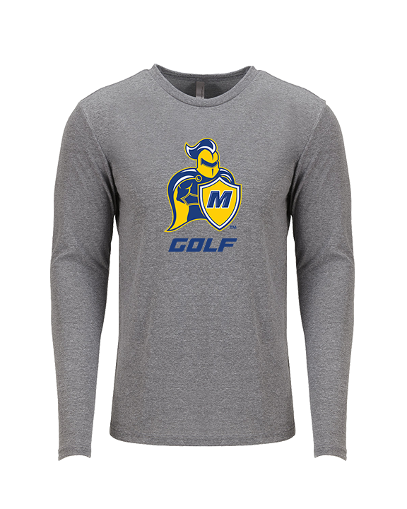 Madonna University Golf - Tri-Blend Long Sleeve