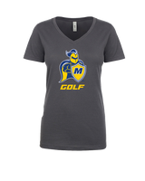 Madonna University Golf - Womens Vneck
